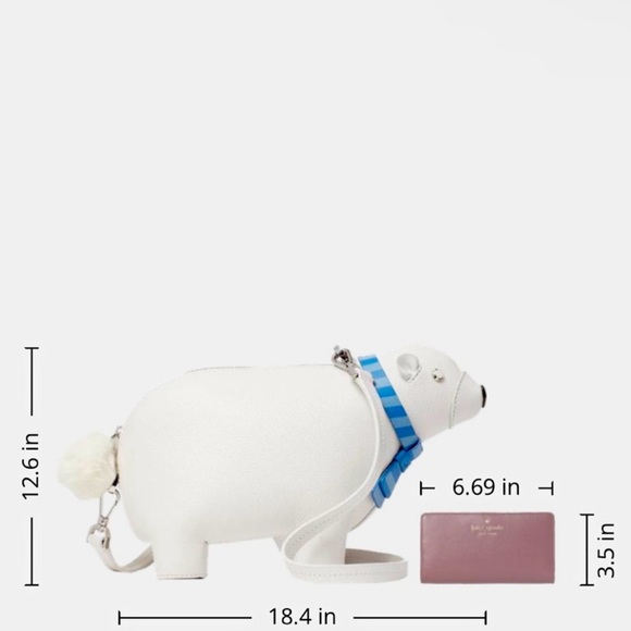 Kate Spade Arctic Friends Polar Bear Crossbody - Picture 6 of 13